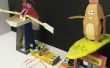 Juego de carreras de autómatas de papercraft littleBits circuito