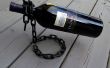 "Flotante" cadena sostenedor de botella de vino