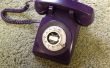Púrpura teléfono rotatorio