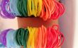 Pulsera funky del telar del arco iris