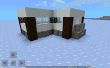 Moderna casa de Minecraft nieve