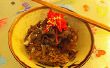 Gyudon japonés carne arroz