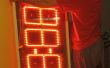 Construir una pantalla de LED de 7 segmentos enorme 8 dígitos rojos