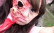 Zombie fácil/quemado de la piel maquillaje