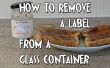 Forma fácil para quitar etiquetas de cristal