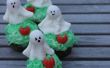 Cupcakes de fantasma embrujado de calabazas! 