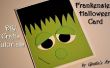 Tarjeta de Halloween Frankenstein - manualidades DIY