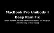 MacBook Pro Unibody 1 pitido Ram falta fija - SureTech oficiales