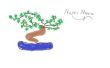 Doodle: un Bonsai, mono y pintura de caballete. Utilizando Microsoft Paint (Video)