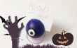 Halloween Zombie ojo alimento sostenedor de etiqueta - fácil y atractiva