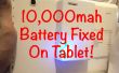 10.000 mah PowerBank batería fijo en Tablet Android! 