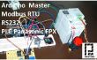 Maestro de Arduino Modbus RTU y PLC Panasonic C14R FPX