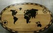Mundo mapa mesa