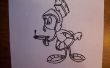 Cómo dibujar Marvin el Marciano (Looney Tunes)