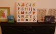 Tipografía alfabeto lienzo