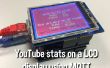 Mostrar las estadísticas de YouTube en un 320 x 240 Pixel LCD pantalla conectada a un Arduino Uno