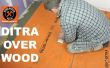 Instalar DITRA sobre un subpiso de madera (parada de azulejos agrietados)