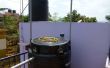 Planta de biogás con residuos de comida y cocina