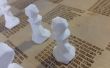3D diezmada imprimió el conjunto del ajedrez impreso en serie 1