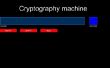 Máquina de la criptografía en el proceso de