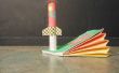 Construir un cohete de papel y papel lanzador