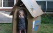 Gratis para niños de cartón caja de Playhouse (packable plano)