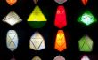 Lámparas de papel geométrico modular, 5 diseños