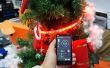 Elegante teléfono controlado árbol de Navidad con tira de LED RGB