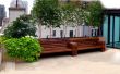 Diseño de cubierta de techo de Nueva York: Park Avenue piedra caliza Patio