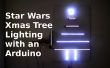 Arduino Powered pared árbol de Navidad con estrella Wars tema LED luces