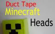 Mini cinta de conducto Minecraft cabezas