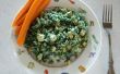 Sabroso y fácil de hacer "Arroz verde" con Spirulina