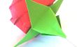 Cáliz de origami para una rosa de Origami