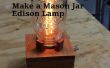 Hacer una lámpara de Edison de tarro de masón