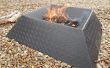 Cómo hacer un hoyo de fuego fresco y compacto de la mitad una hoja de acero