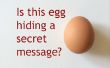 El secreto detrás del huevo mensaje secreto