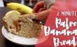 2 minutos el pan de Banana Paleo
