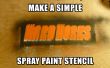 Plantilla simple pintura en aerosol