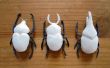 Esculturas de arcilla de escarabajo