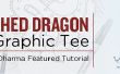 Adornado Dragon gráfico Tee