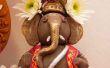 BRICOLAJE - haciendo de señor Ganesha en casa
