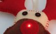 Decoración de la Navidad de Rudolph E-Textile