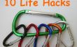 10 Hacks de la vida con mosquetones