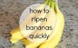 Cómo madurar plátanos rápidamente
