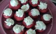 Mini pasteles de Copa de terciopelo rojo