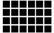 Ilusión óptica - plazas de negro y gris puntos