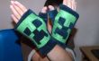 Patrón de guantes sin dedos de Minecraft Creeper