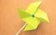 Cómo hacer un molinete de Origami