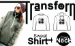 Fácil transformación DIY: Camiseta - chimenea cuello