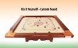 Cómo hacer tu propio tablero de Carrom (DIY) - juego de mesa indio